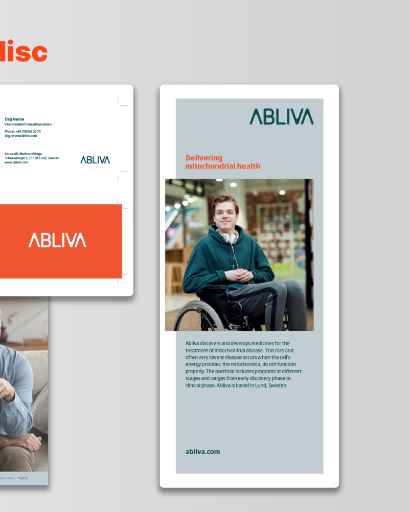 Abliva - Grafisk profil, Webbplats, Årsredovisning & annat grafiskt material