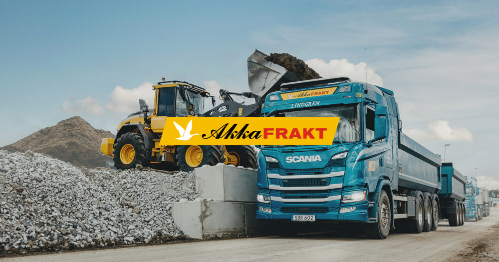 Akkafrakt webbplats